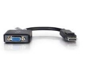Picture of C2G 20cm DisplayPort to VGA Adapter Converter - DP Male to VGA Female - Black