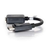 Picture of C2G 20cm DisplayPort to VGA Adapter Converter - DP Male to VGA Female - Black