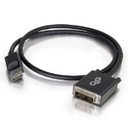 Picture of C2G 2m DisplayPort to Single Link DVI-D Adapter Cable M/M - DP to DVI - Black