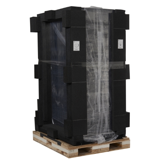 Picture of APC NetShelter SX, Server Rack Enclosure, 42U, Shock Packaging, 2000 lbs, Black, 2124H x 750W x 1070D mm