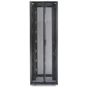 Picture of APC NetShelter SX, Server Rack Enclosure, 42U, Shock Packaging, 2000 lbs, Black, 2124H x 750W x 1070D mm