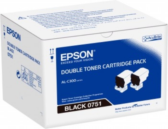 Picture of Epson Double Black Toner Cartridge Pack 2 x 7.3k