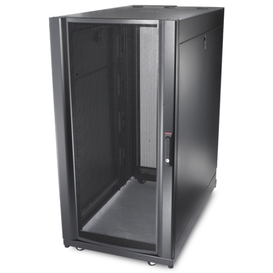 Picture of APC NetShelter SX, Server Rack Enclosure, 24U, Shock Packaging, 1250 lbs, Black, 1200H x 600W x 1070D mm