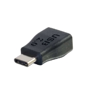 Picture of C2G USB 2.0 USB C to USB Micro B Adapter M/F - USB Type C to USB Micro B Black
