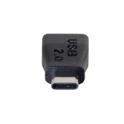 Picture of C2G USB 2.0 USB C to USB Micro B Adapter M/F - USB Type C to USB Micro B Black