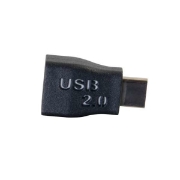 Picture of C2G USB 2.0 USB C to USB Micro B Adapter M/F - USB Type C to USB Micro B Black