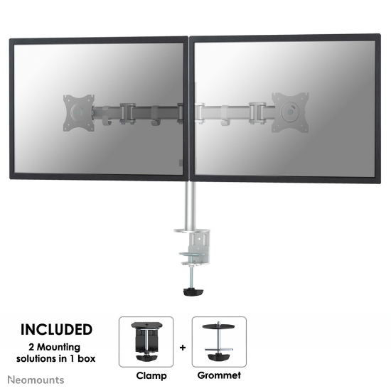 Picture of Neomounts NM-D135DSILVER Monitor arm 10-27"