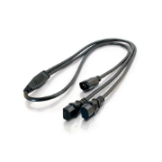 Picture of C2G 1.8m, C14 IEC - 2xC13 IEC Black C14 coupler 2 x C13 coupler