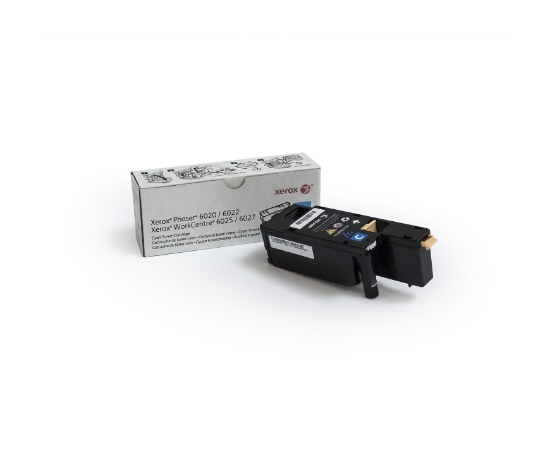 Picture of Xerox Genuine Phaser® 6020​/​6022, WorkCentre® 6025​/​6027 Cyan Standard capacity Toner Cartridge (1000 Pages) - 106R02756