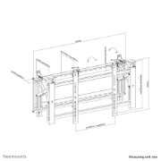 Picture of Neomounts LED-VW2000BLACK Videowall wall mount 32-75" - pop-out - max 70 kg