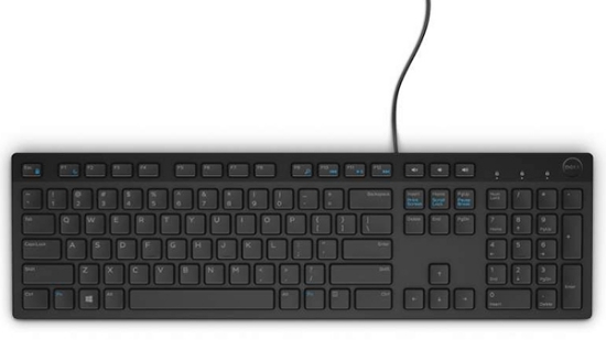 Picture of DELL KB216 keyboard Office USB AZERTY French Black