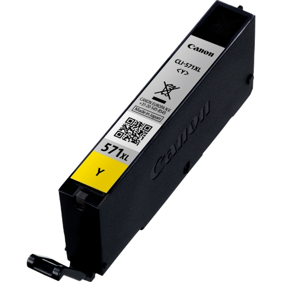 Picture of Canon CLI-571XL High Yield Yellow Ink Cartridge