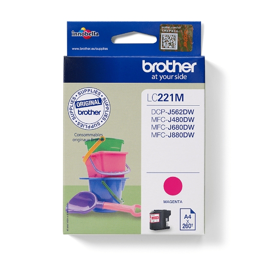 Picture of Brother LC221M ink cartridge 1 pc(s) Original Magenta