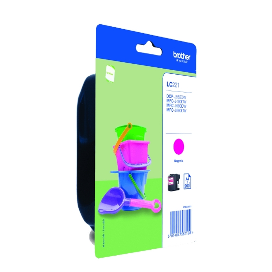 Picture of Brother LC221MBP ink cartridge 1 pc(s) Original Magenta