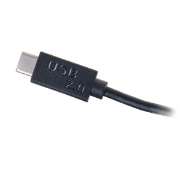 Picture of C2G USB 2.0 USB-C to DB9 Serial RS232 Adapter Cable - USB / serial cable - Black