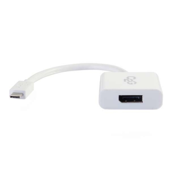 Picture of C2G USB C to DisplayPort Adapter Converter - USB Type C to DisplayPort White