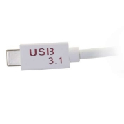 Picture of C2G USB C to DisplayPort Adapter Converter - USB Type C to DisplayPort White