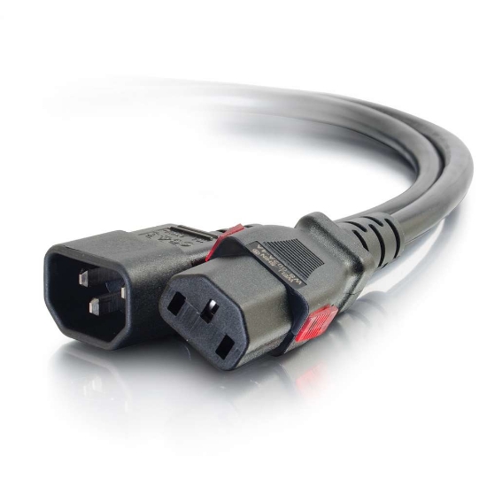 Picture of C2G 1.8m, C14/C13 Black C14 coupler C13 coupler