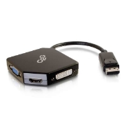 Picture of C2G DisplayPort to HDMI, VGA, or DVI Adapter Converter - Black