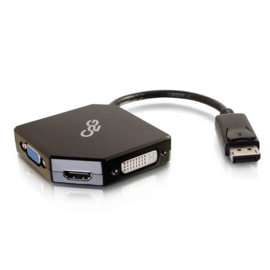Picture of C2G DisplayPort to HDMI, VGA, or DVI Adapter Converter - Black