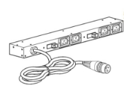 Picture of APC AP6032A power distribution unit (PDU) 4 AC outlet(s) 0U/1U Black