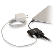 Picture of C2G USB C to VGA Video Adapter w/ Power Delivery - USB Type C to VGA Black