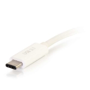 Picture of C2G USB C to VGA Video Adapter w/ Power Delivery - USB Type C to VGA White
