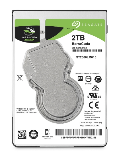 Picture of Seagate Barracuda 2.5" internal hard drive 2 TB 5400 RPM 128 MB 2.5" Serial ATA III