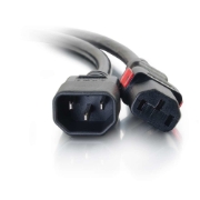 Picture of C2G 0.6m, C14/C13 Black C14 coupler C13 coupler