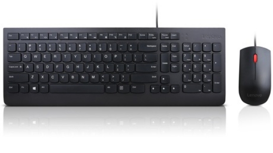 Picture of Lenovo 4X30L79894 keyboard Mouse included Office USB French Black