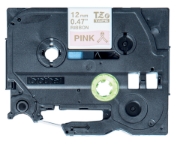 Picture of Brother TZE-RE34 label-making tape Gold on Pink
