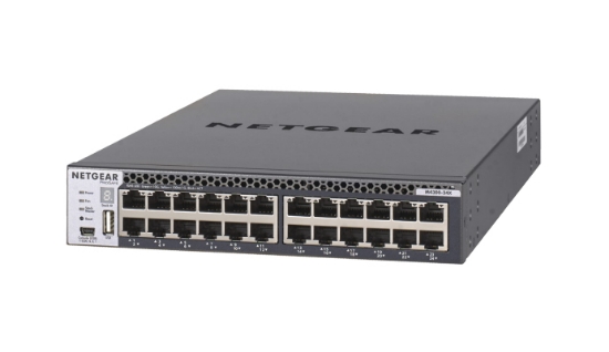 Picture of NETGEAR M4300-24X Managed L3 10G Ethernet (100/1000/10000) 1U Black