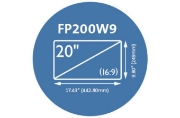 Picture of Kensington FP200W9 Privacy Screen for 20” Widescreen Monitors (16:9)