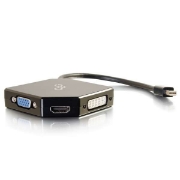 Picture of C2G Mini DisplayPort to HDMI, VGA, or DVI Adapter Converter - Black