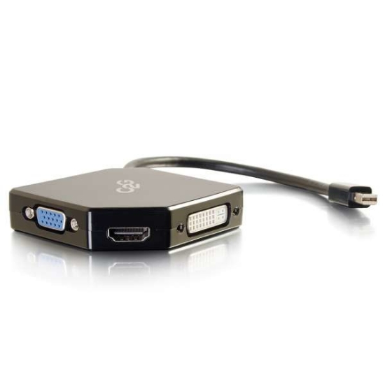 Picture of C2G Mini DisplayPort to HDMI, VGA, or DVI Adapter Converter - Black