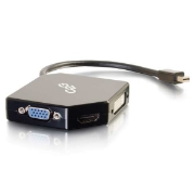 Picture of C2G Mini DisplayPort to HDMI, VGA, or DVI Adapter Converter - Black
