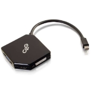 Picture of C2G Mini DisplayPort to HDMI, VGA, or DVI Adapter Converter - Black