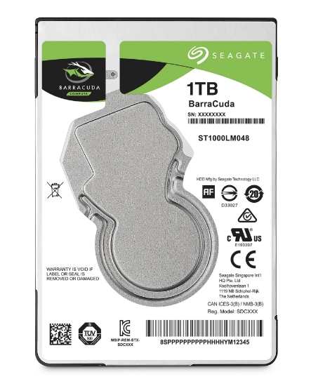 Picture of Seagate Barracuda 2.5" internal hard drive 1 TB 5400 RPM 128 MB 2.5" Serial ATA III