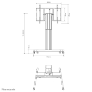 Picture of Neomounts PLASMA-M2500TSILVER TV trolley 42-100" - motorised - table tilt function