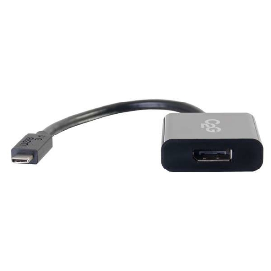 Picture of C2G USB C to DisplayPort Adapter Converter - USB Type C to DisplayPort Black