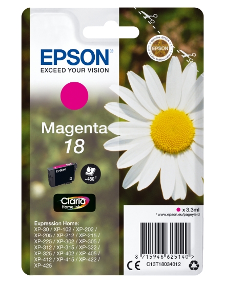 Picture of Epson Daisy Singlepack Magenta 18 Claria Home Ink