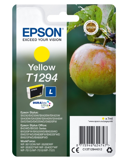 Picture of Epson Apple Singlepack Yellow T1294 DURABrite Ultra Ink