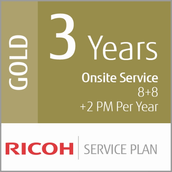 Picture of Ricoh 3 Year Gold Service Plan (Low-Vol Production) 3 year(s)