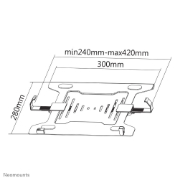 Picture of Neomounts NOTEBOOK-V200 Laptop holder 10-15" - VESA - universal