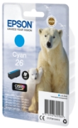 Picture of Epson Polar bear Singlepack Cyan 26 Claria Premium Ink