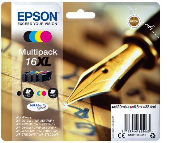 Picture of Epson Pen and crossword Multipack 4-colours 16XL DURABrite Ultra Ink