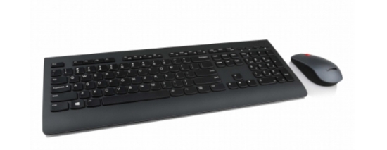 Picture of Lenovo 4X30H56800 keyboard Mouse included Universal RF Wireless AZERTY Belgian Black