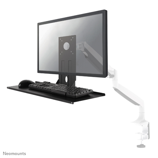 Picture of Neomounts KEYB-V200BLACK Keyboard/mouse shelf VESA installation - w 65 cm