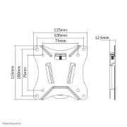 Picture of Neomounts NM-W25BLACK Monitor/TV mount wall 10-30" - ultra-flat