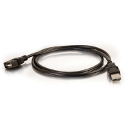Picture of C2G 2M USB 2.0 A EXTENSION CABLE - BLACK (6.6FT)